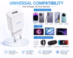 GUARD Single Port USB Netzadapter (2.1A) mit Typ-C Ladekabel – Weiß - Image 5