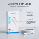 GUARD Type-C to Type-C Cable PD60W (1000mm, Silicone, 60W Super Fast Charging, Data Sync) - Image 12