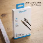 GUARD Audio Kabel Typ-C auf 3.5mm Stecker (1200mm, Nylon geflochten, Vergoldete Kontakte, Plug & Play) - Image 7