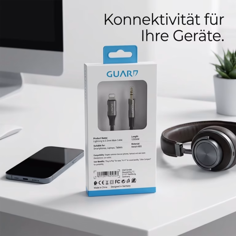 Audio Kabel Lightning auf 3.5mm Stecker